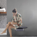 14" Folding Teak Shower Seat Wall Mounted, 440LBS E3635