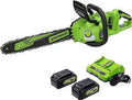 48V 16-inch Brushless Chainsaw with 4Ah Batteries and Dual Port Charger A303