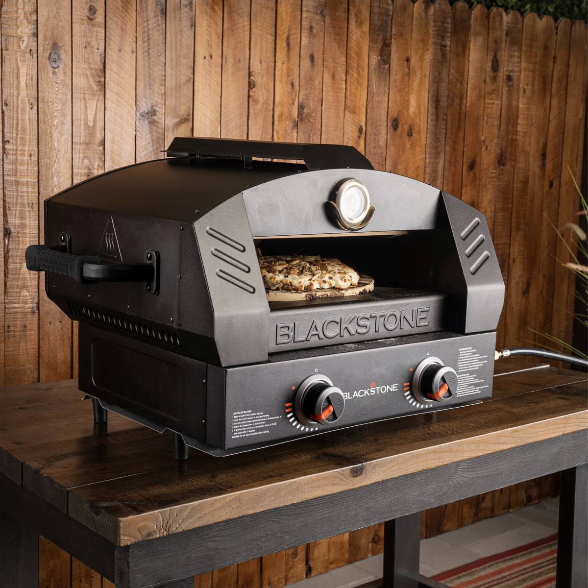 Tabletop Propane Pizza Oven with Two 15 Cordierite Stones F259495