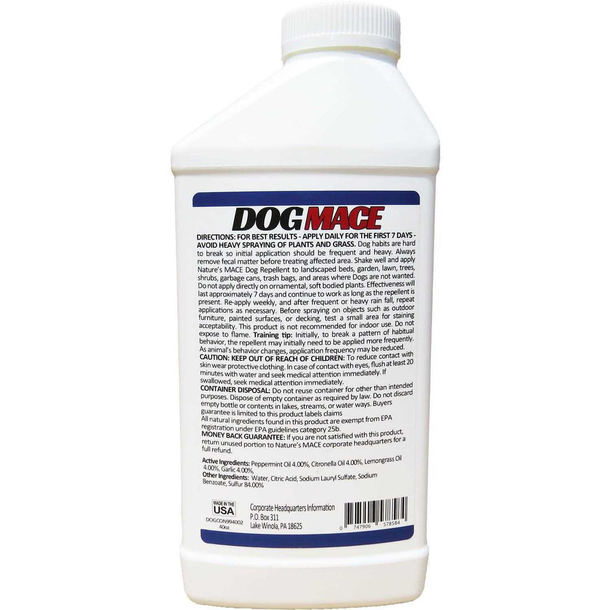 Dog Mace 40oz Concentrate F96046