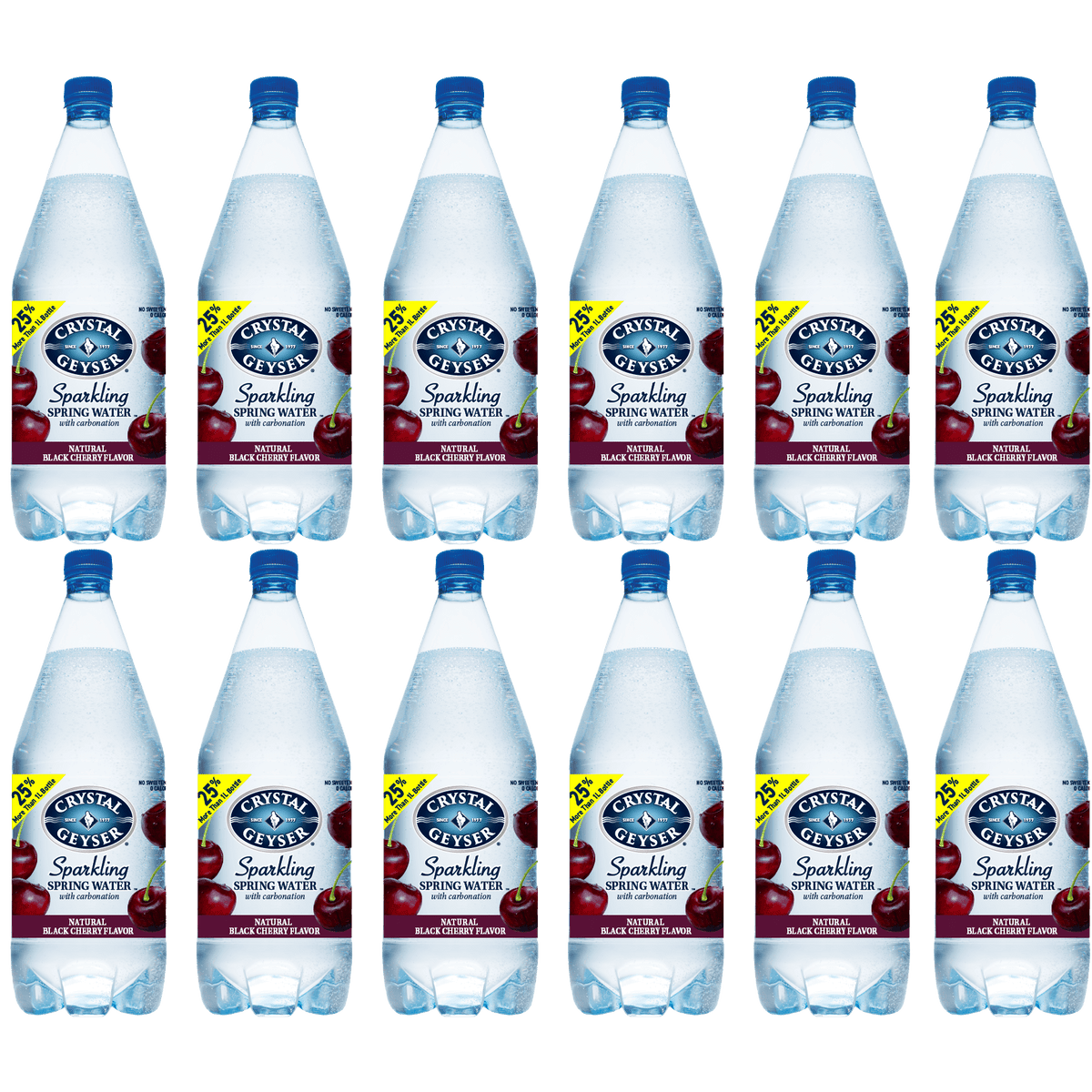 Black Cherry Sparkling Spring Water 12 Pack 42 oz M3602
