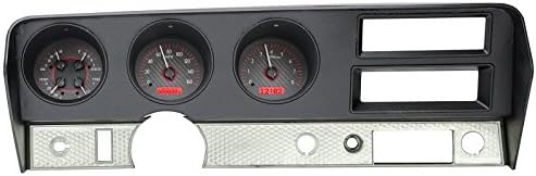 Carbon Fiber Red Analog Dash Gauges System M142