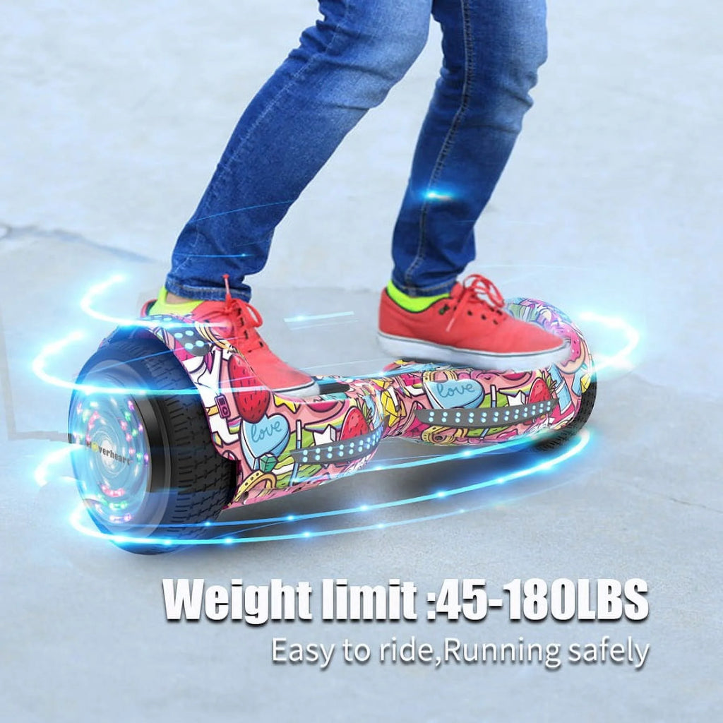 Unicorn Hoverboard Electric Scooter with Bluetooth Speaker and LED Light U917