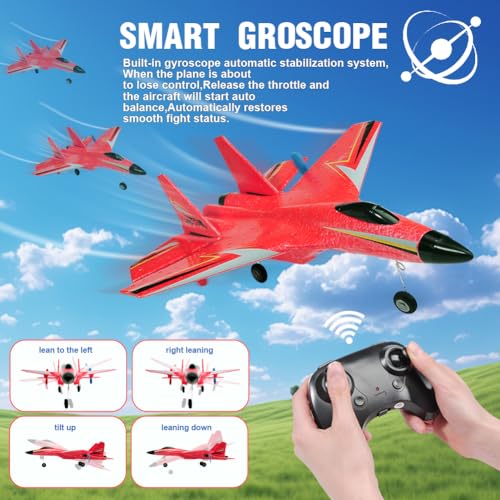 2.4GHz 2 Channel RC Airplane with Gyro Night Lights and 2 Batteries C6736