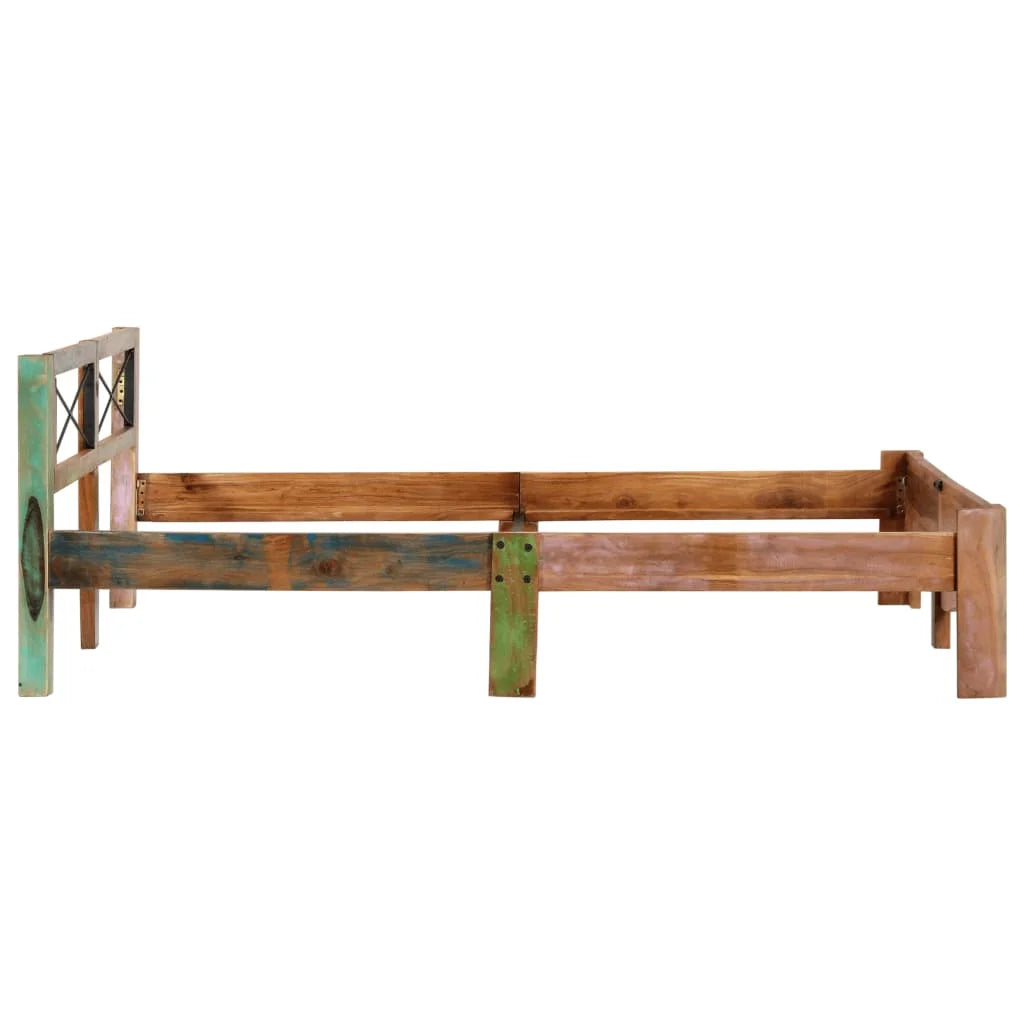 Solid Reclaimed Wood Bed Frame 63"x78.7" N80405