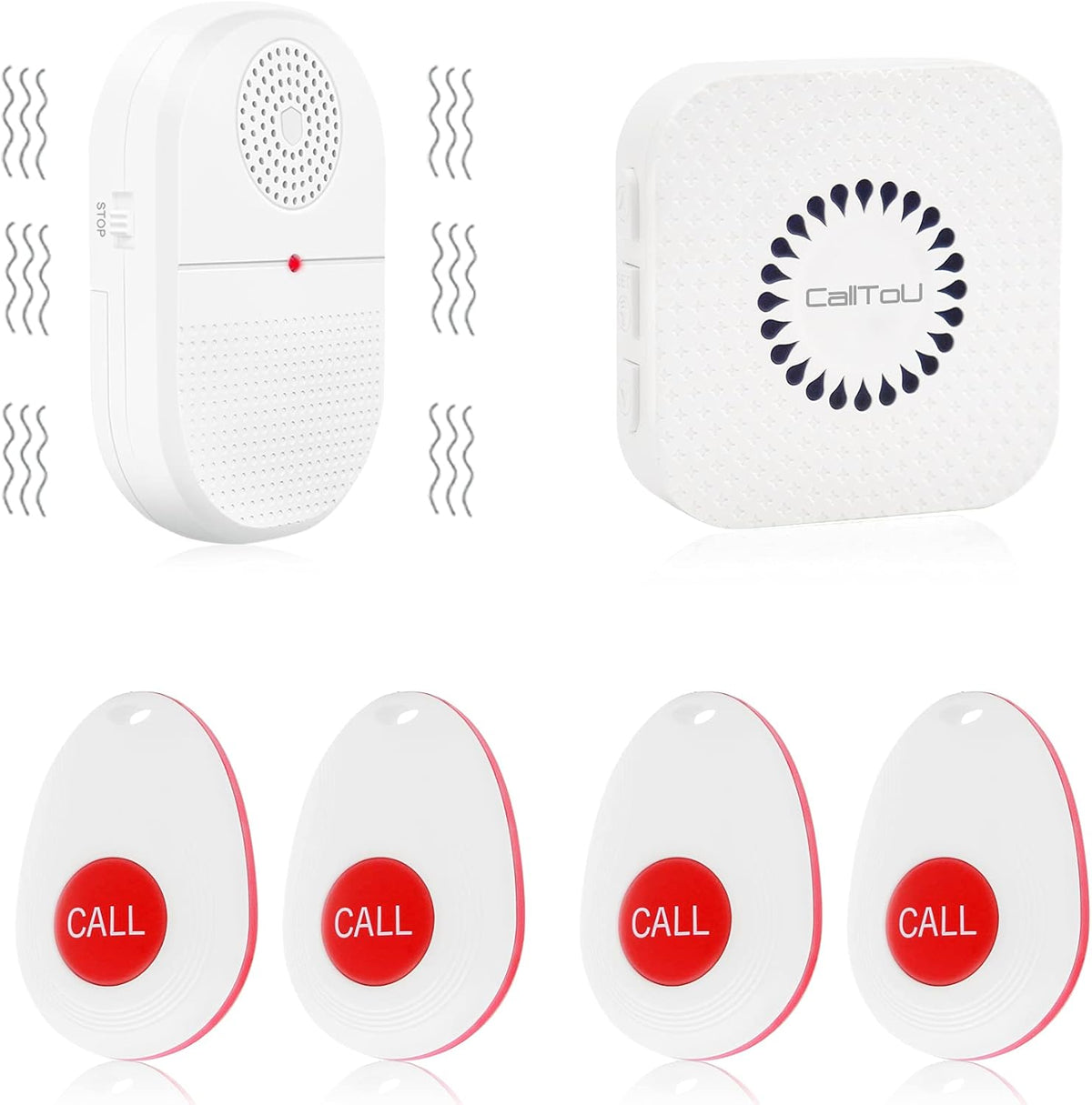 Wireless Caregiver Pager Emergency Alert System Call Button Q389