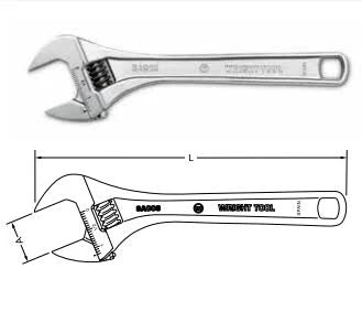 24x22 Adjustable Wrench Chrome M84691