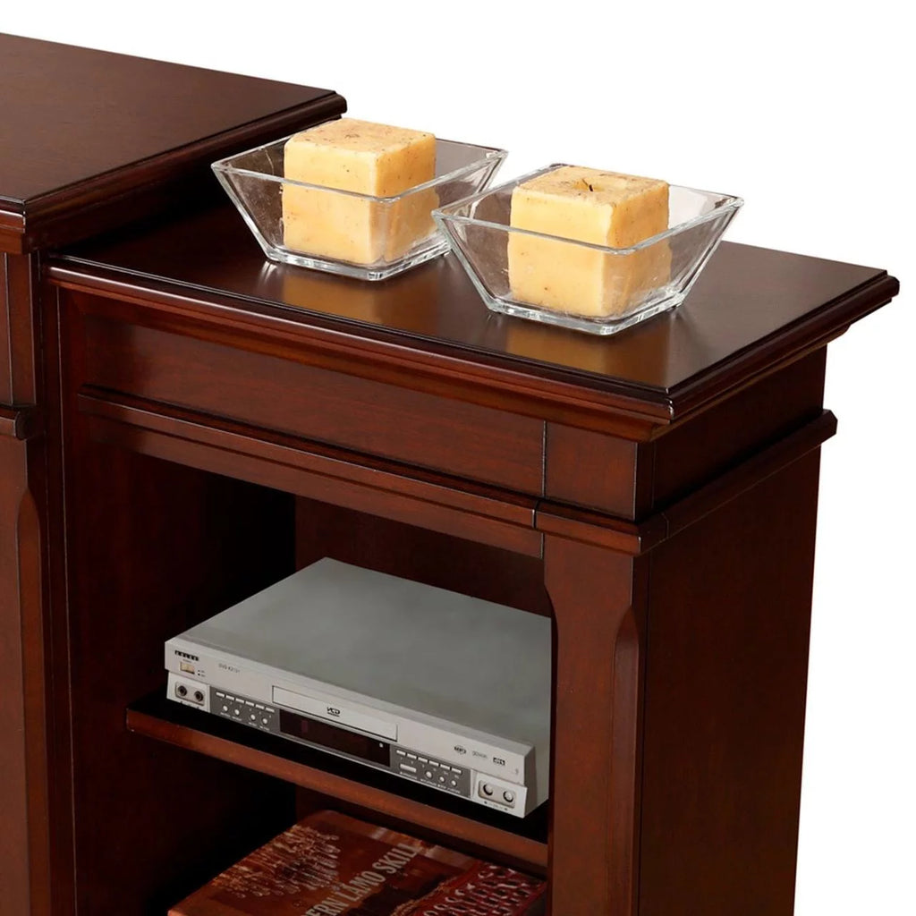 Ventless Fireplace Insert with Mantel and Shelves E103