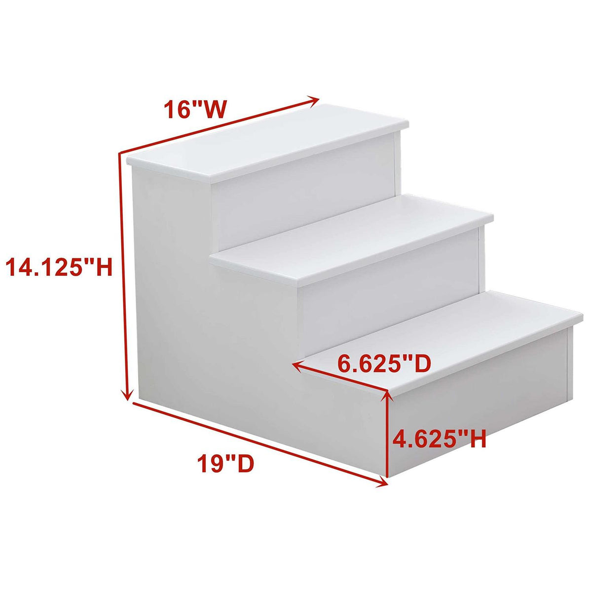 3 Step Wood Step Stool V510184