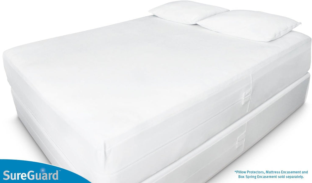 Twin Mattress Encasement, 100% Waterproof, Zippered Six-Sided Cover C78556