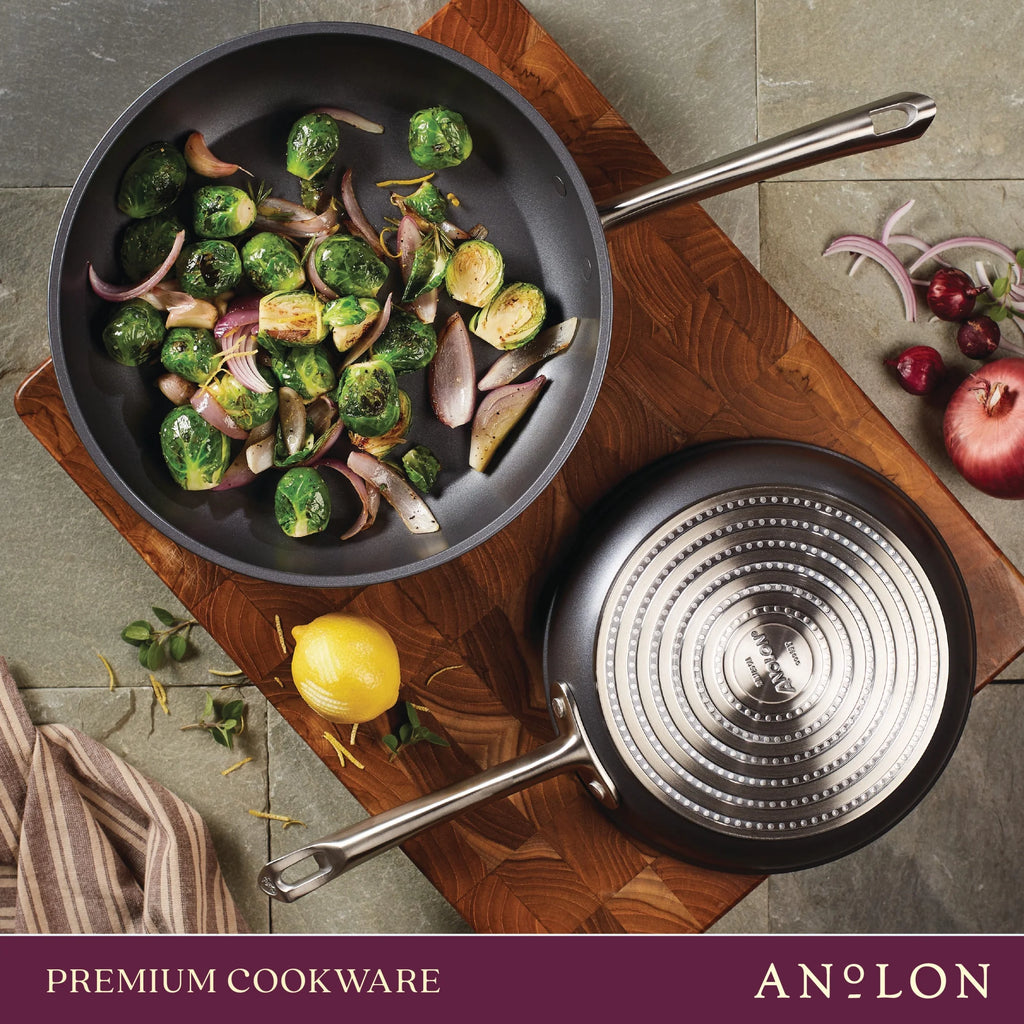 2 Piece Hard-Anodized Nonstick Frying Pan Set X478199