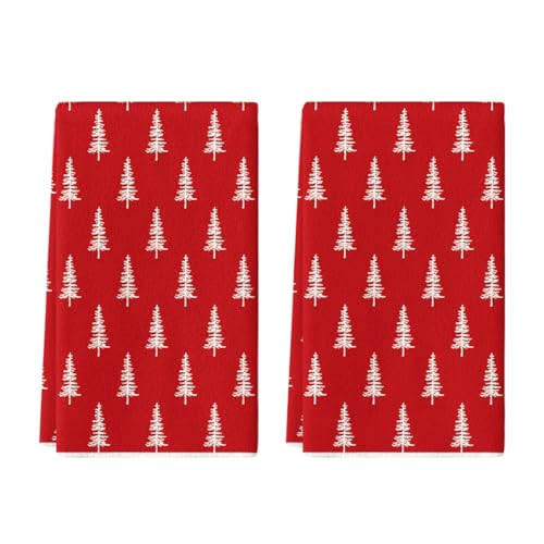 Beige Christmas Kitchen Dish Towels Set of 2 T38857