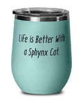 Sphynx Cat Wine Glass C642