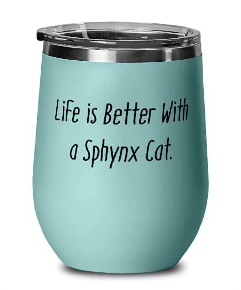 Sphynx Cat Wine Glass C642
