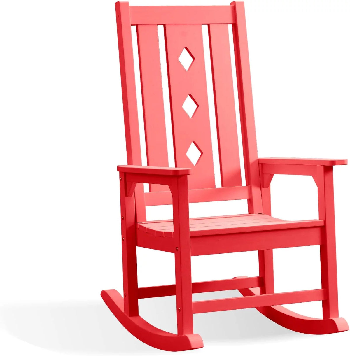 Oversized Weather Resistant Rocking Chair 350lbs Black J78741