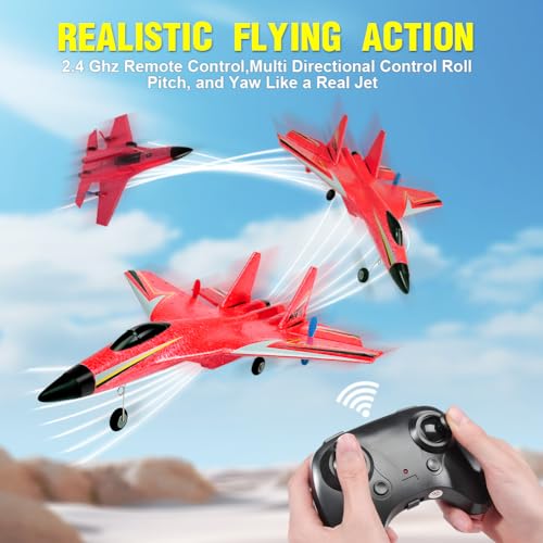2.4GHz 2 Channel RC Airplane with Gyro Night Lights and 2 Batteries C6736