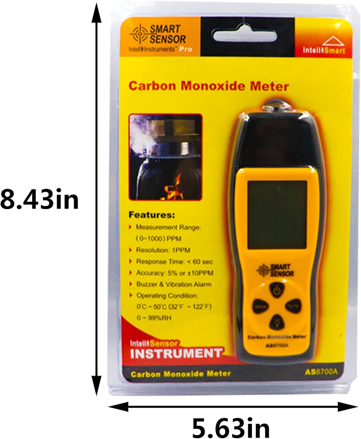 Handheld Carbon Monoxide Meter with LCD Display G978611