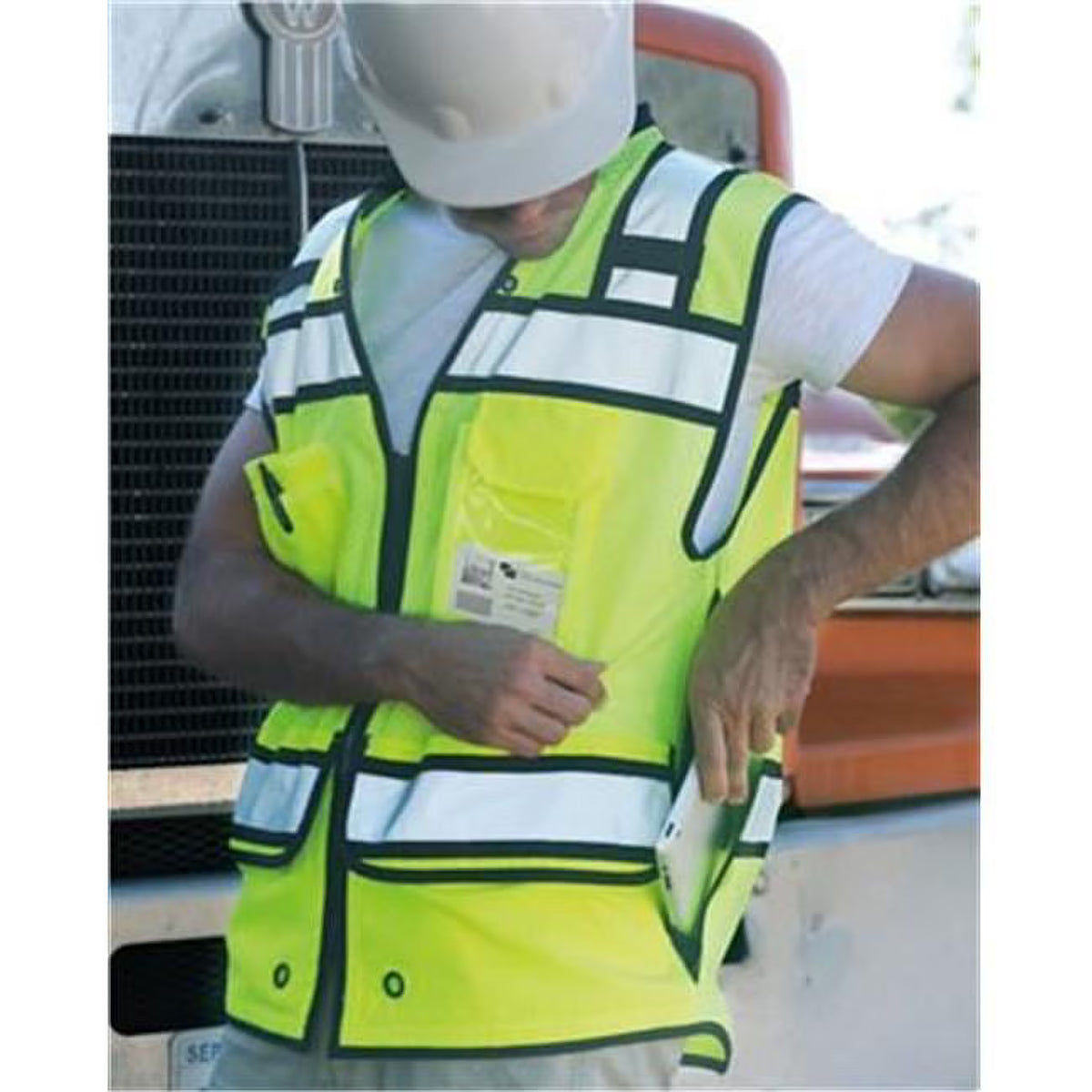 Fluorescent Red Surveyors Vest 2XL I521967