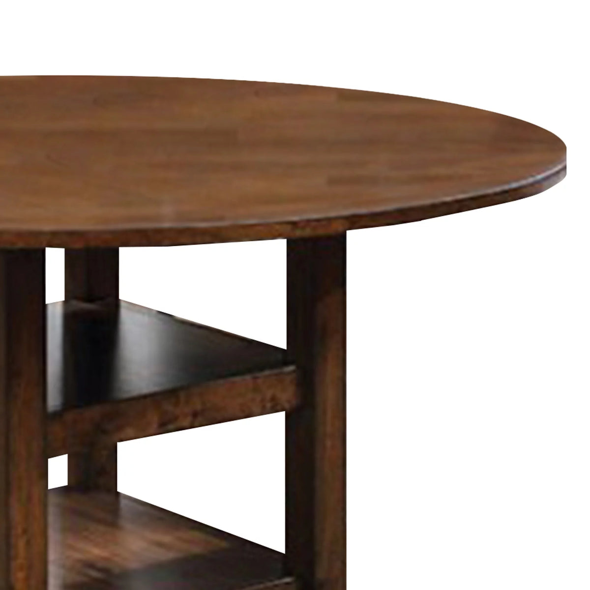 Brown Round Counter Height Wooden Table Z42230
