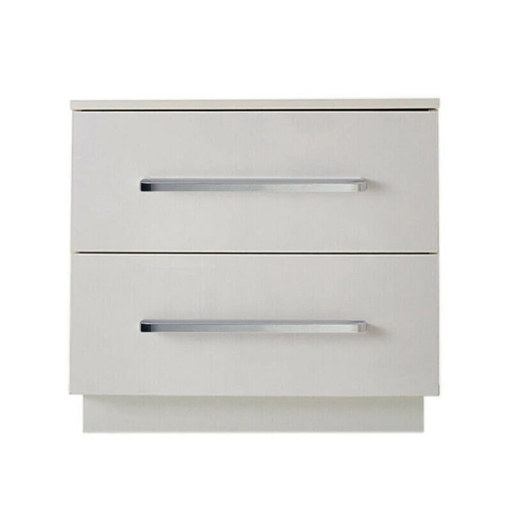 Modern High Gloss 2 Drawer Nightstand X4227