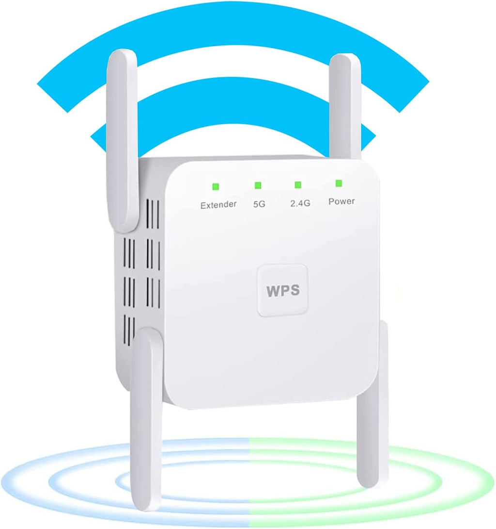 1200Mbps Wall-Through WiFi Range Extender with Ethernet Port, Pack of 2 M938524