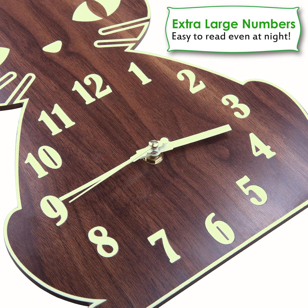 Luminous Wooden Wall Clock E60883