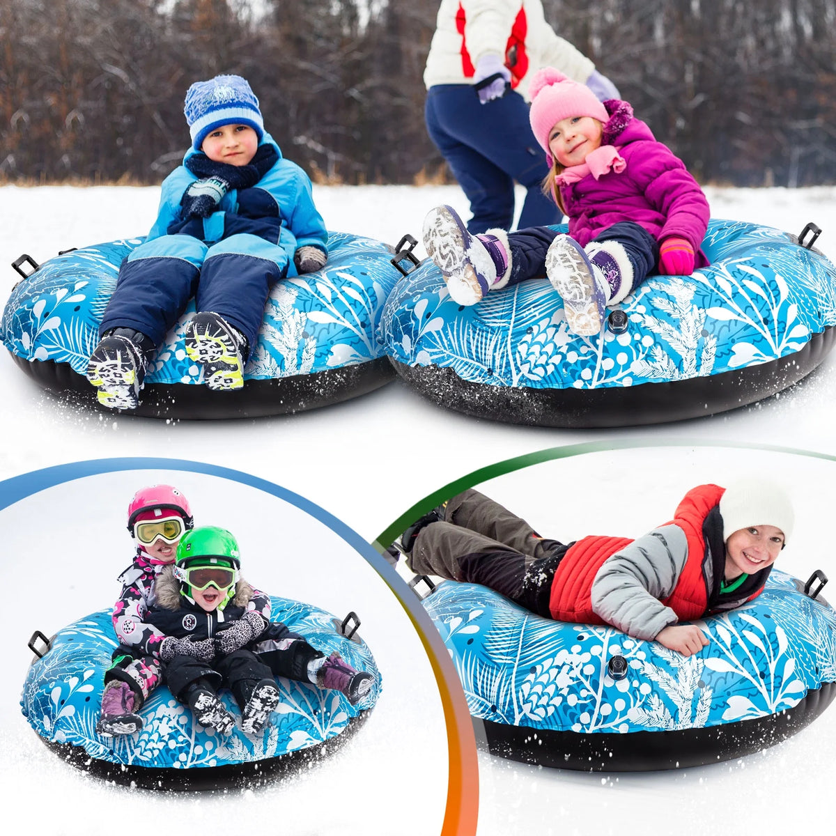 47-Inch Inflatable Snow Tube Sled X118