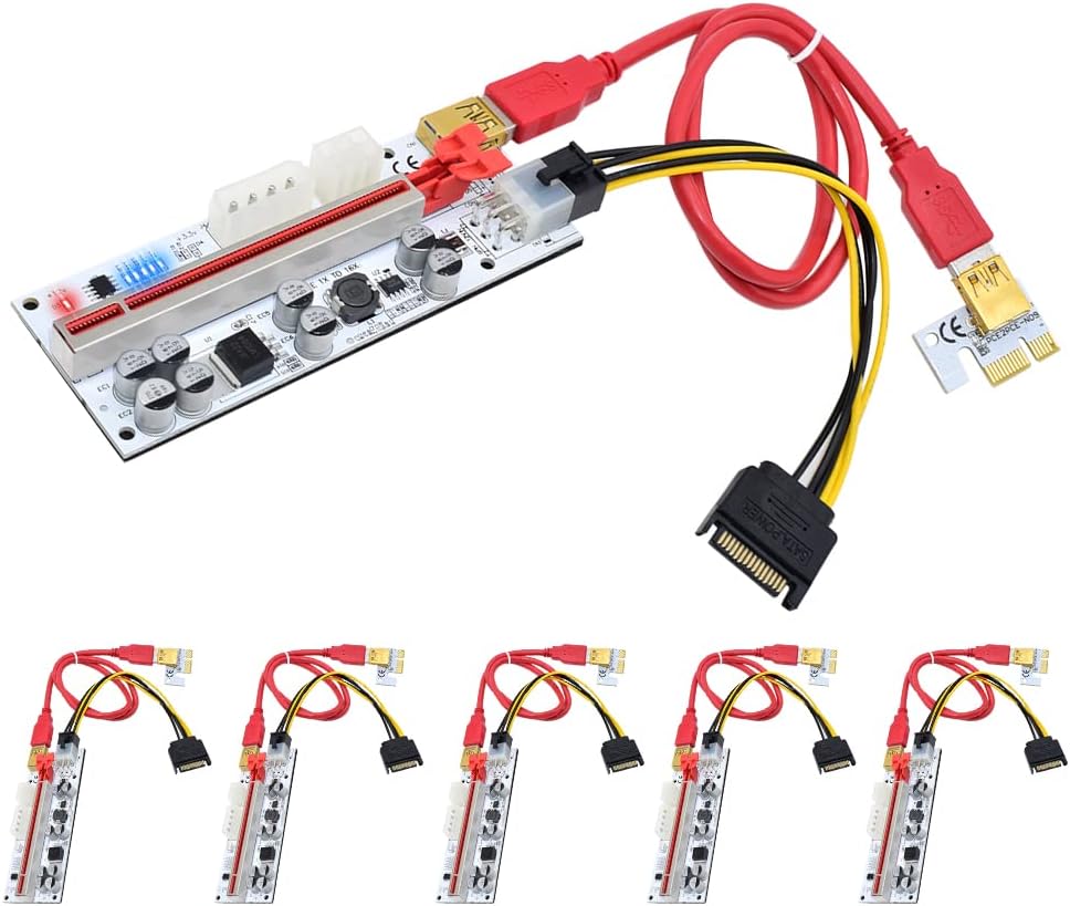 PCIe Riser 1X to 16X Graphics Extension Card (6-Pack) Q638