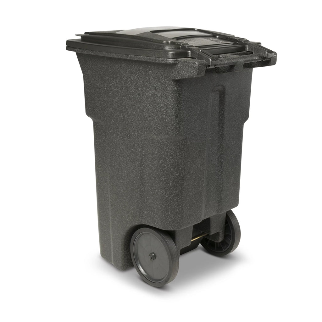64 Gal. Trash Can with Quiet Wheels and Lid G3605
