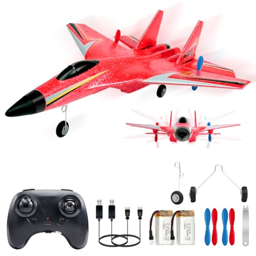 2.4GHz 2 Channel RC Airplane with Gyro Night Lights and 2 Batteries C6736