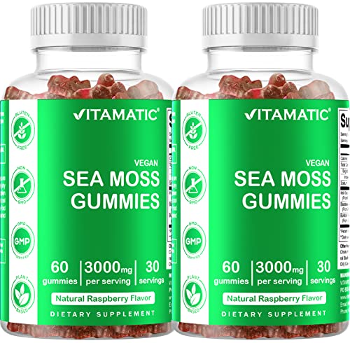 Irish Sea Moss Gummies 3000 mg 60 Vegan Gummies P4332