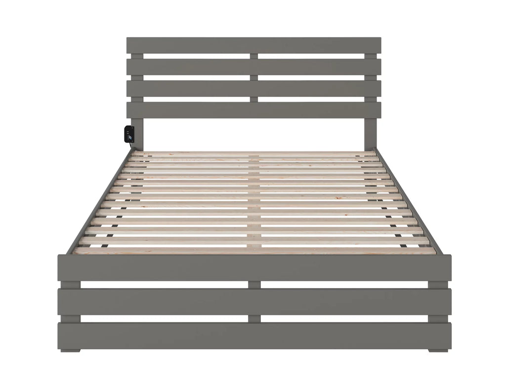Queen Bed with Footboard and USB Charger M461214