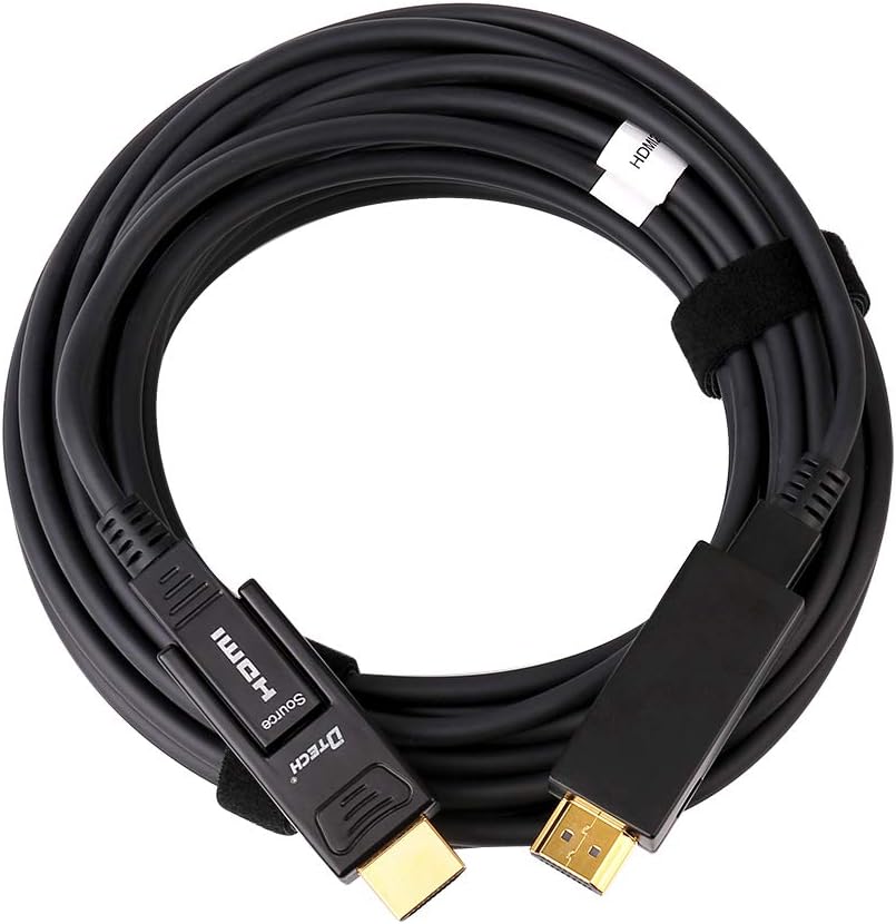 Fiber Optic HDMI Cable 150 Feet 4K 60Hz 18Gbps High Speed with Dual Micro HDMI and Standard HDMI Connector V286