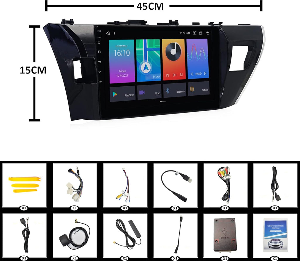 Android Car Stereo with Touch Screen Carplay Android Auto Bluetooth 5.0 L55262