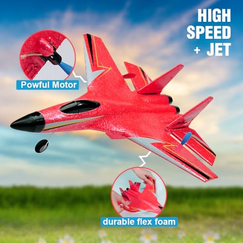 2.4GHz 2 Channel RC Airplane with Gyro Night Lights and 2 Batteries C6736
