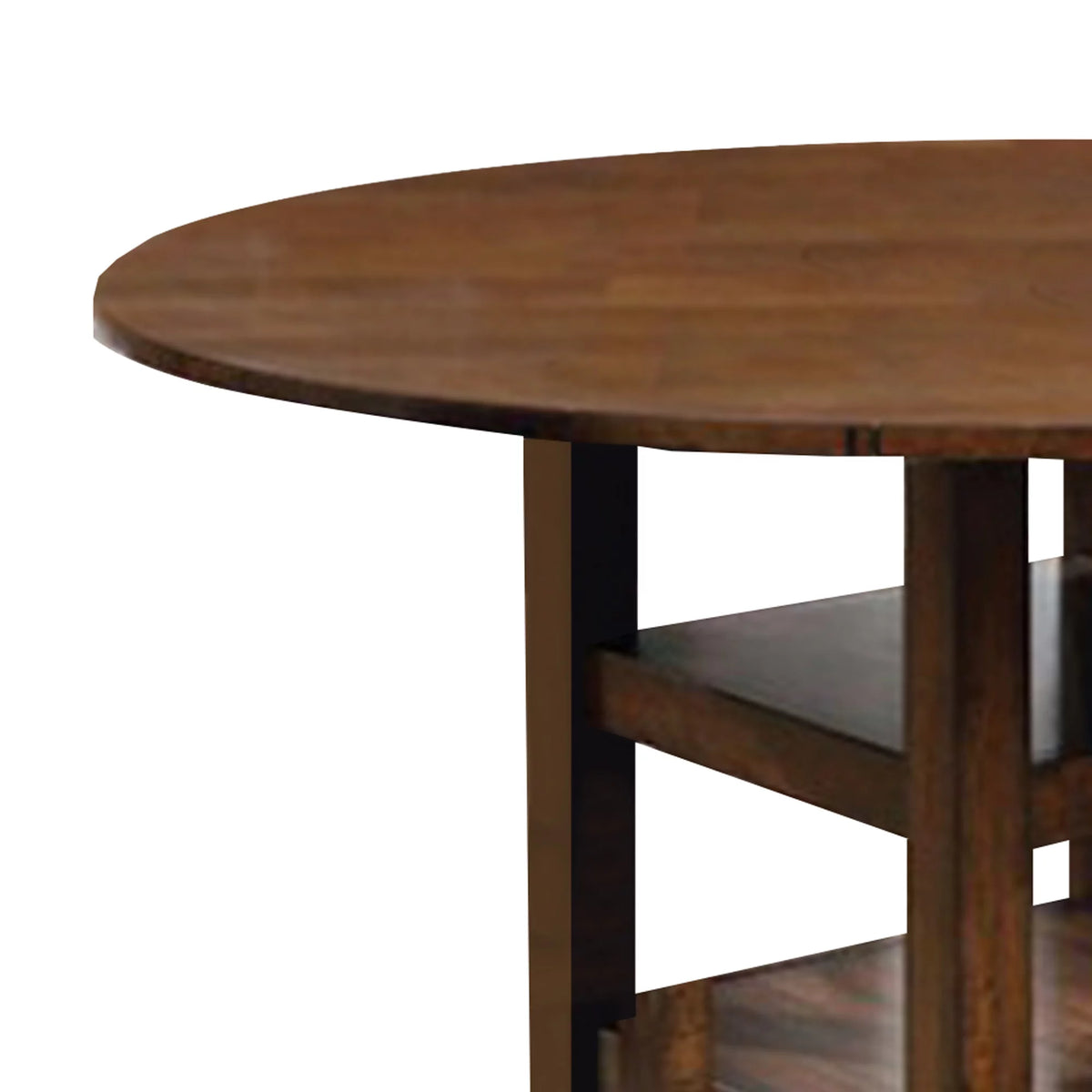 Brown Round Counter Height Wooden Table Z42230