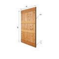 Paneled Wood Barn Door with Installation Hardware Kit L7850