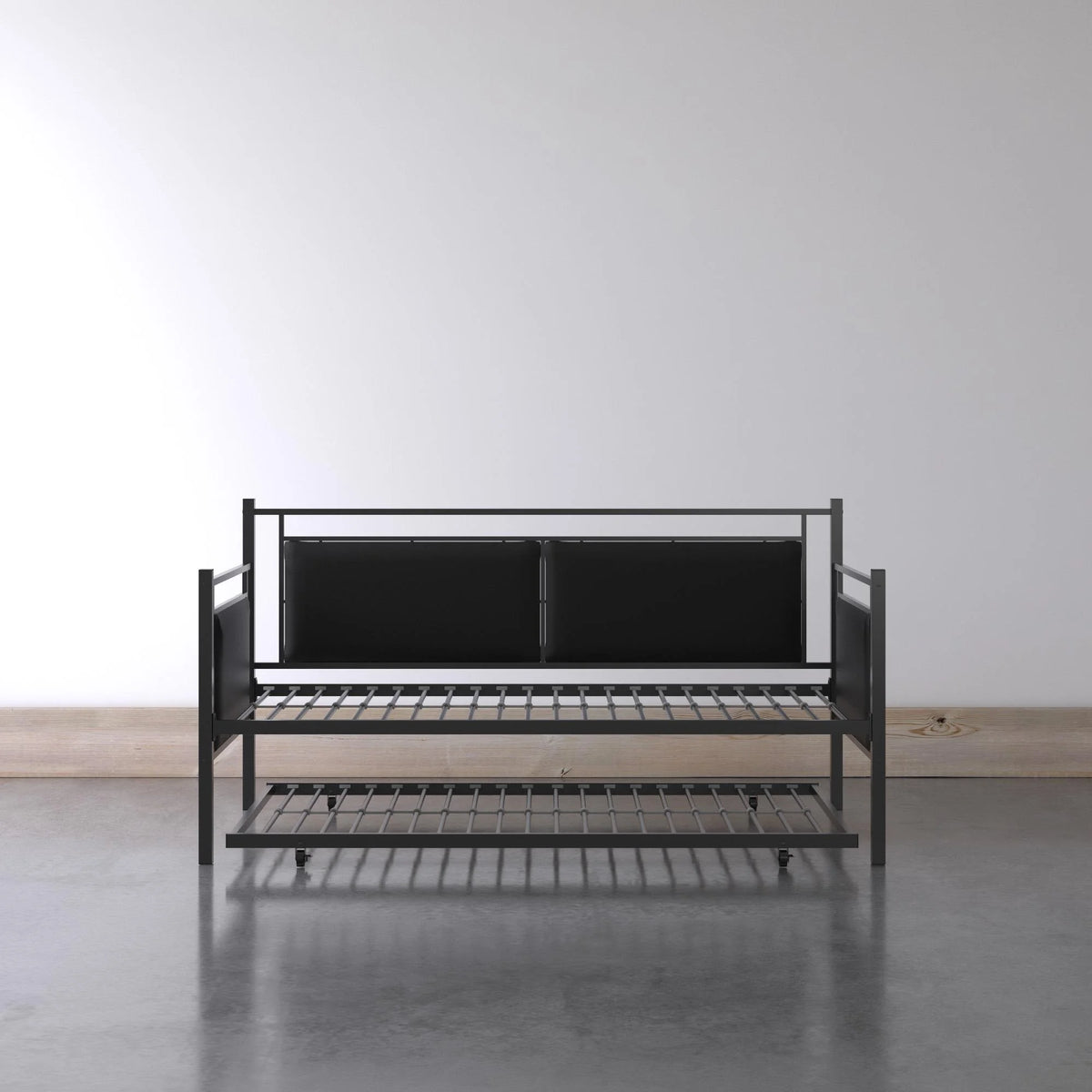 Twin Metal and Upholstered Daybed with Trundle P620