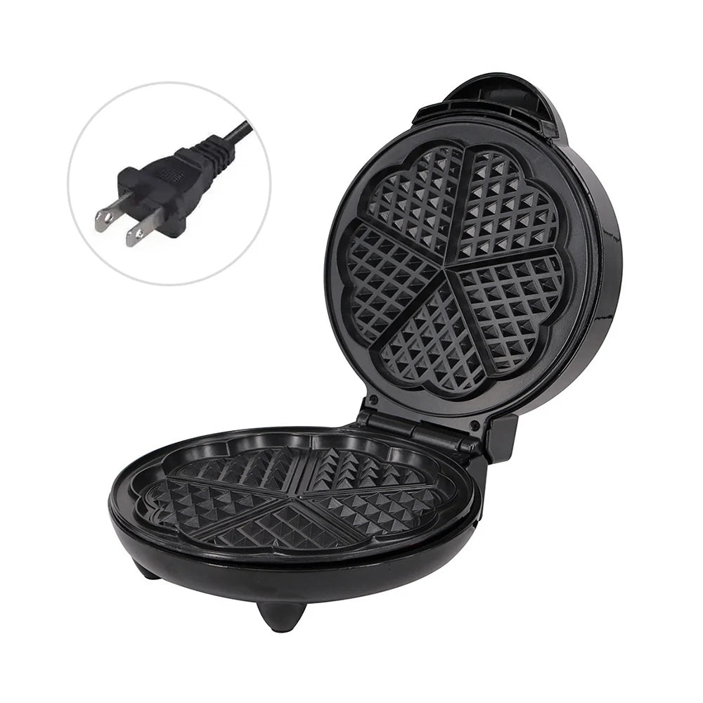 1000W Heart-Shaped Waffle Maker Q405