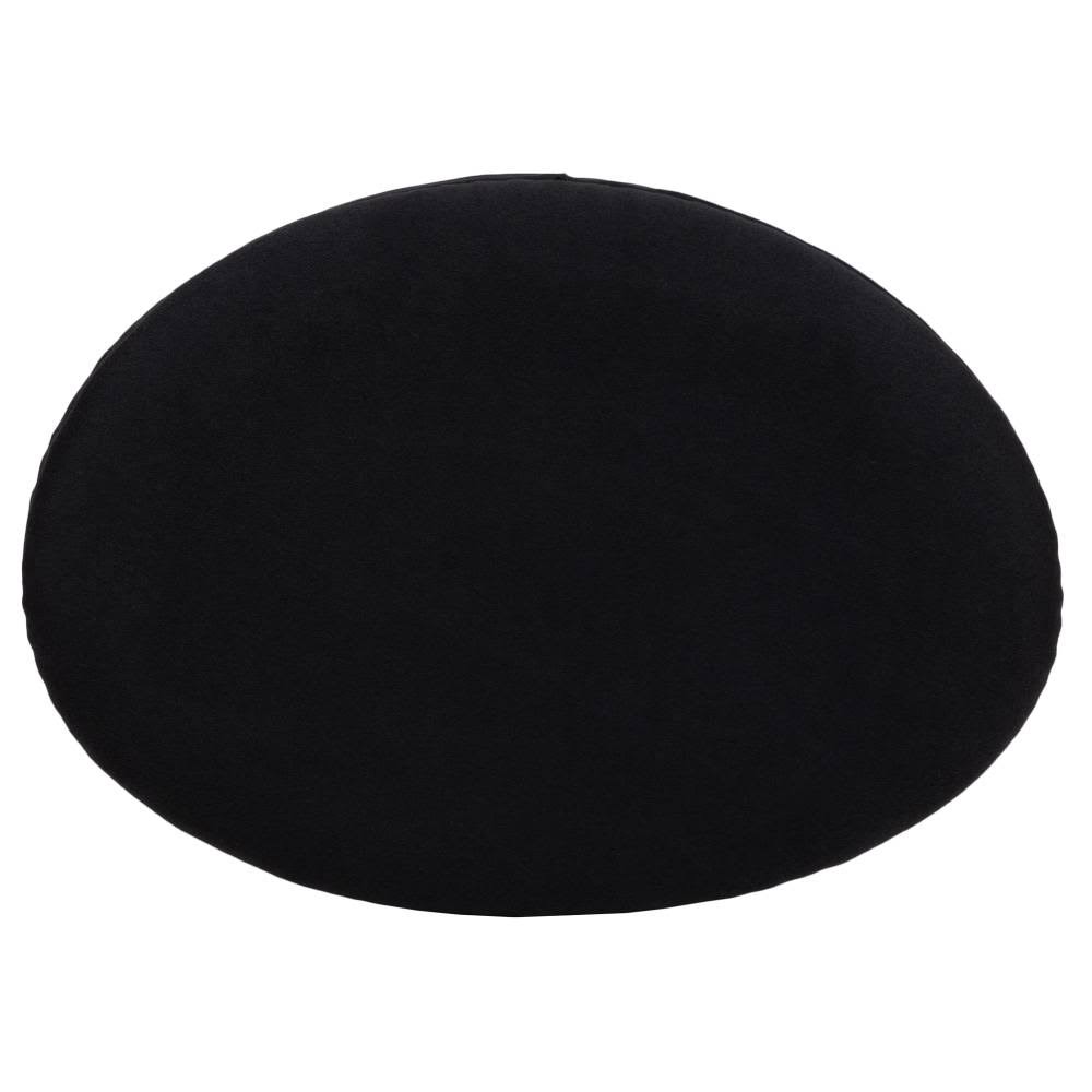 Gray LeatherSoft Saddle Wing Ottoman F157