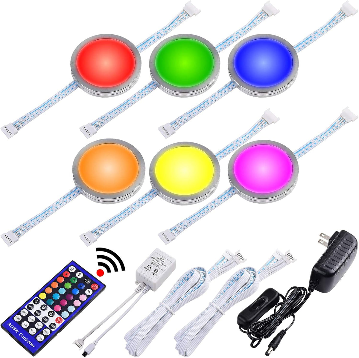 Linkable RGBWW Under Cabinet LED Lighting Kit F547
