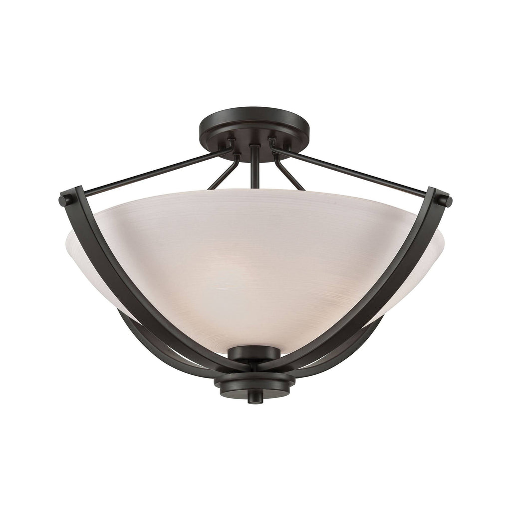 Semi Flush Mount Oil Rubbed Bronze 3 Light C117