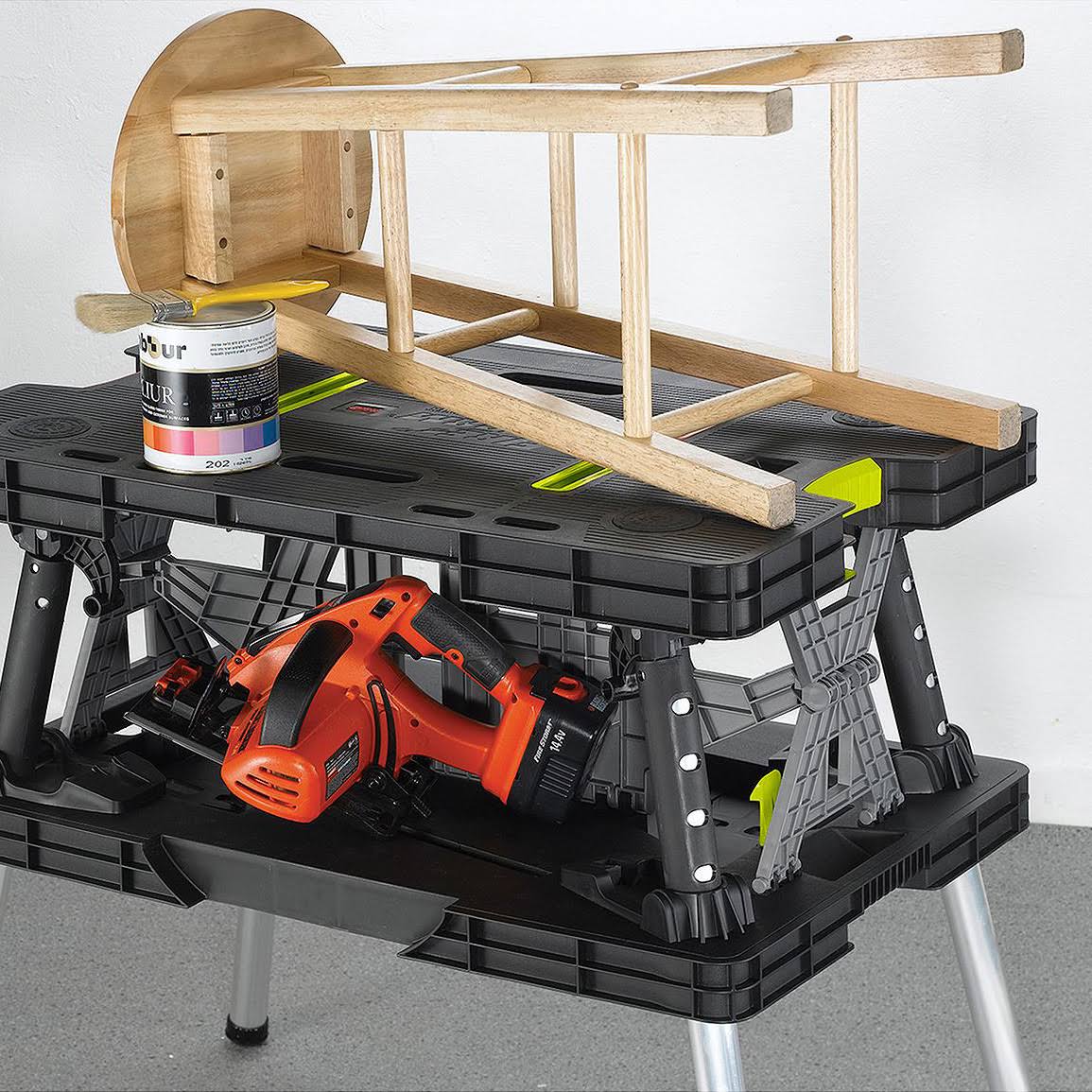 Compact Portable Folding Work Table with Clamps G399173