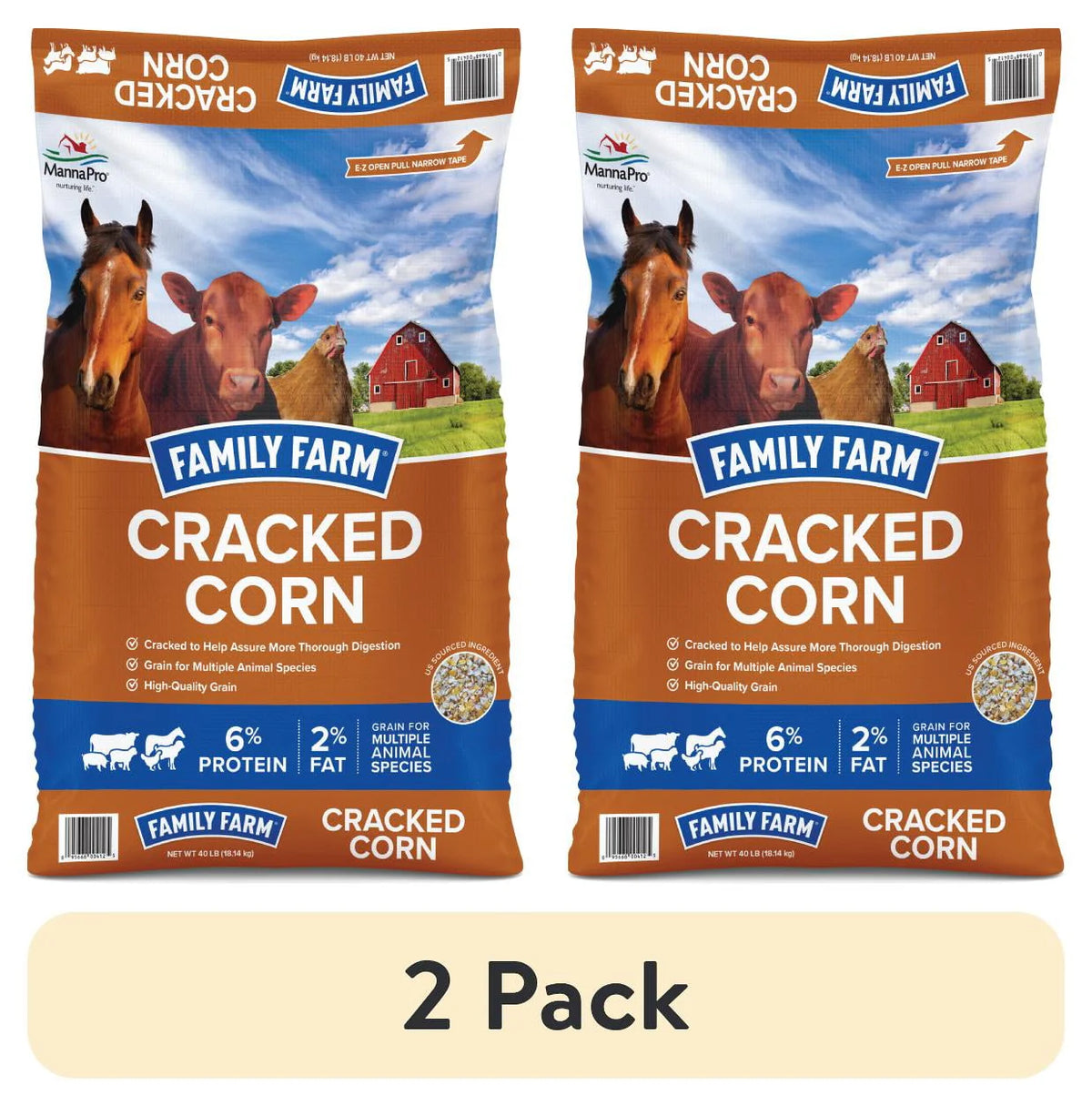 Cracked Corn Animal Feed, 40 lb P202030