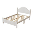 White Solid Wood Platform Bed Full Q8518