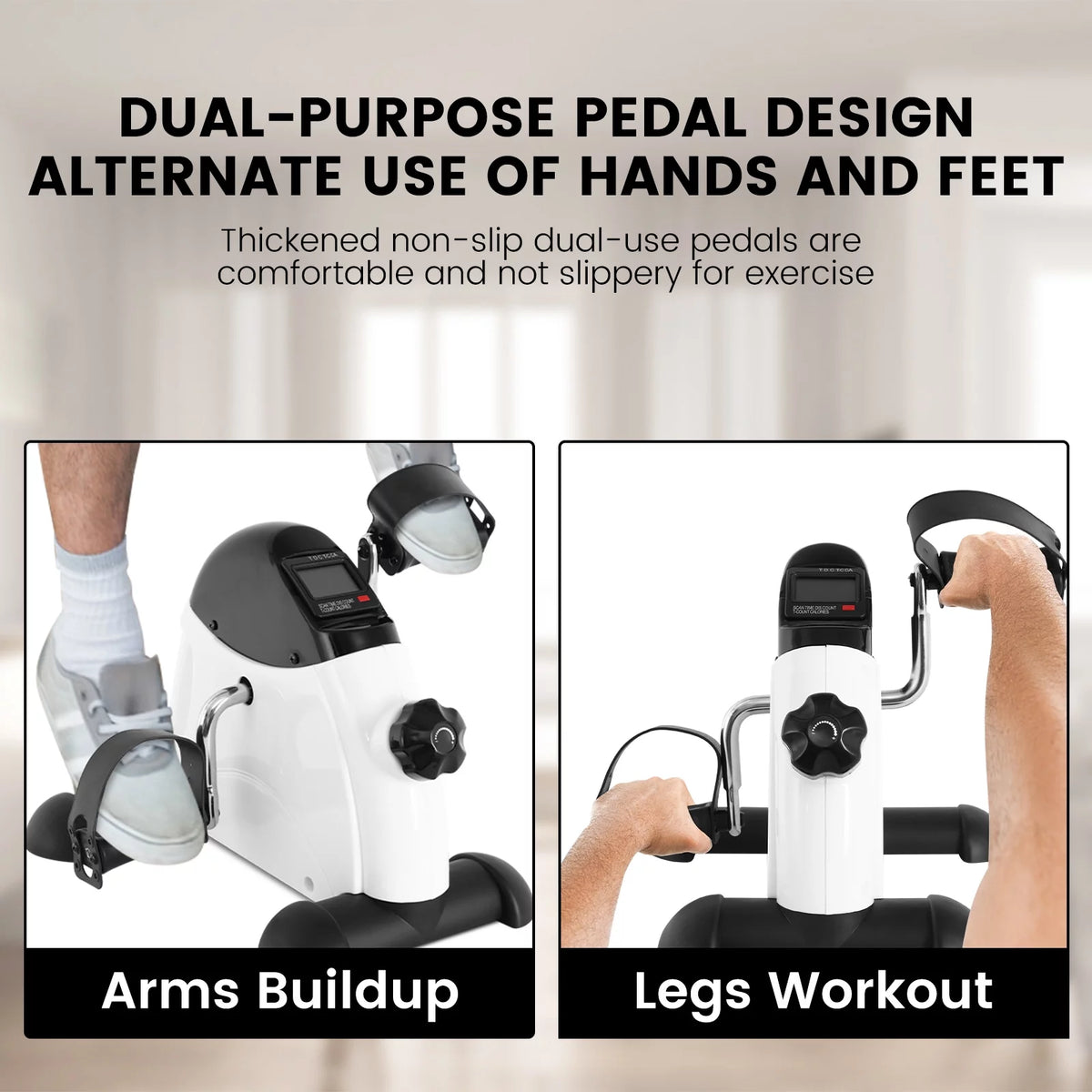 Black Under Desk Exercise Bike B455
