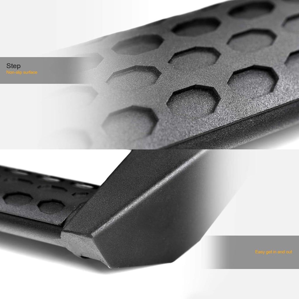 Matte Black Nerf Bars Running Boards for Ford F150 Super Duty T336502