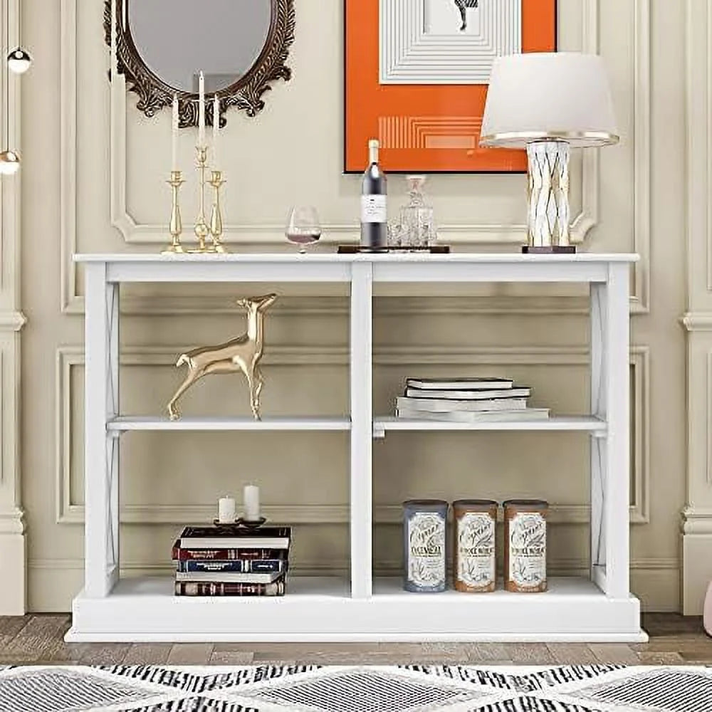 3 Tier Sofa Table with 4 Shelves O16575