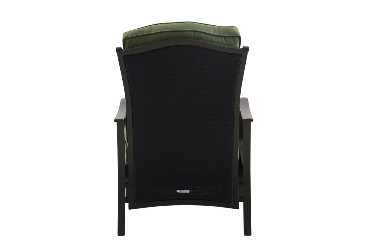 Steel Outdoor Recliner with Cushions G20461