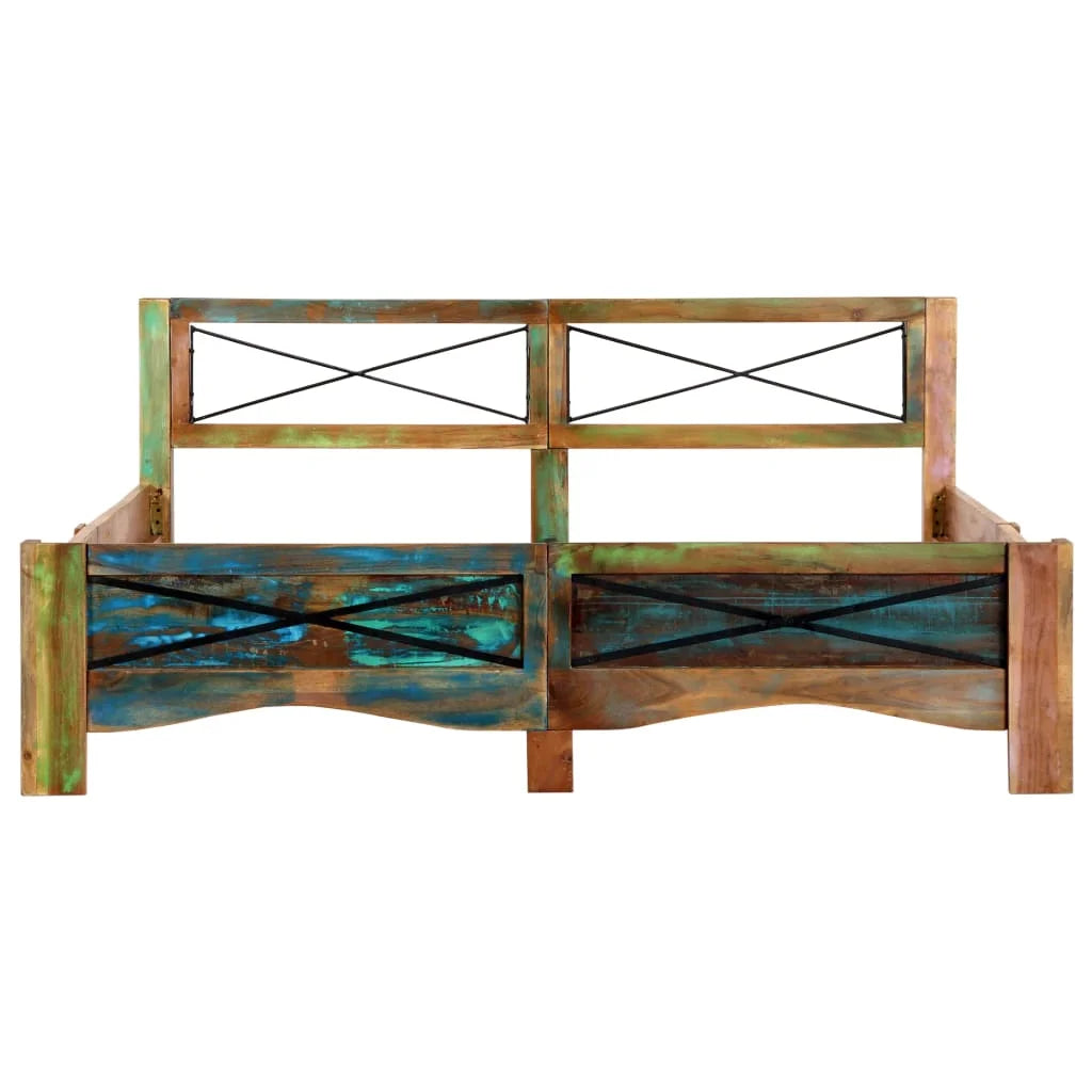 Solid Reclaimed Wood Bed Frame 63"x78.7" N80405